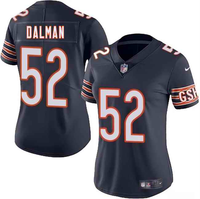 Women's Chicago Bears #52 Drew Dalman Navy 2025 Vapor Stitched Jersey(Run Small)